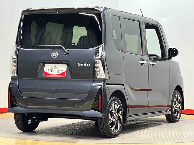 タントカスタムＸ　ｅｃｏＩＤＬＥ非装着車後方カメラ　シートヒーター　キーフリー　衝突被害軽減システム　左右電動スライドドア　ＬＥＤヘッドライト　オートハイビーム　オートライト　クリアランスソナー（高知県）の中古車