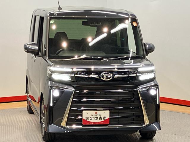 タントカスタムＸ　ｅｃｏＩＤＬＥ非装着車後方カメラ　シートヒーター　キーフリー　衝突被害軽減システム　左右電動スライドドア　ＬＥＤヘッドライト　オートハイビーム　オートライト　クリアランスソナー（高知県）の中古車