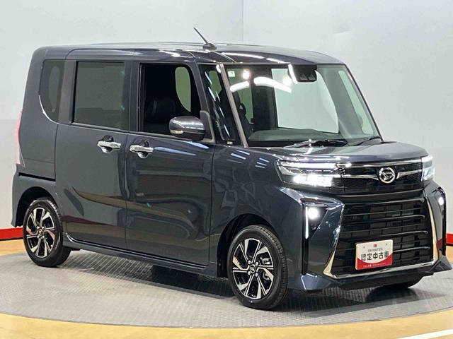 タントカスタムＸ　ｅｃｏＩＤＬＥ非装着車後方カメラ　シートヒーター　キーフリー　衝突被害軽減システム　左右電動スライドドア　ＬＥＤヘッドライト　オートハイビーム　オートライト　クリアランスソナー（高知県）の中古車