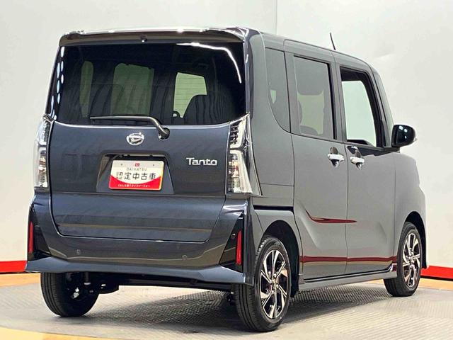タントカスタムＸ　ｅｃｏＩＤＬＥ非装着車後方カメラ　シートヒーター　キーフリー　衝突被害軽減システム　左右電動スライド　ＬＥＤヘッドライト　オートハイビーム　オートライト　クリアランスソナー（高知県）の中古車