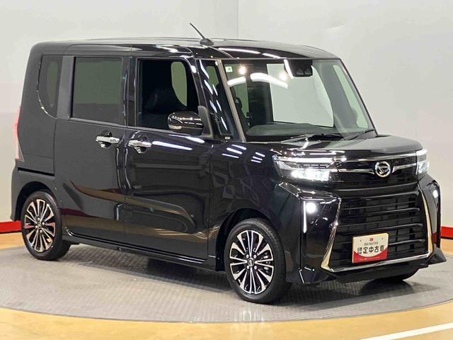 タントカスタムＲＳ　ｅｃｏＩＤＬＥ非装着車後方カメラ　シートヒーター　キーフリー　衝突被害軽減システム　左右電動スライドドア　ＬＥＤヘッドライト　オートハイビーム　オートライト　クリアランスソナー（高知県）の中古車