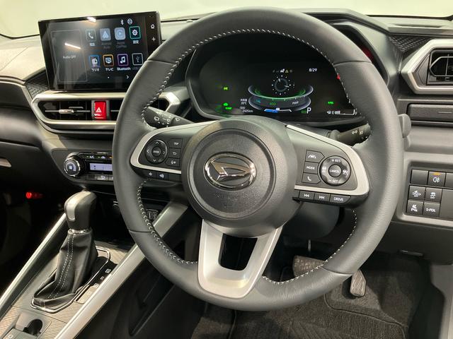 ロッキープレミアムＧ　ＨＥＶ９インチディスプレイオーディオ　後方カメラ　ＵＳＢ入力端子　Ｂｌｕｅｔｏｏｔｈ接続　ＨＤＭＩ入力端子　キーフリー　クルーズコントロール　シートヒーター　クリアランスソナー　衝突被害軽減システム（高知県）の中古車