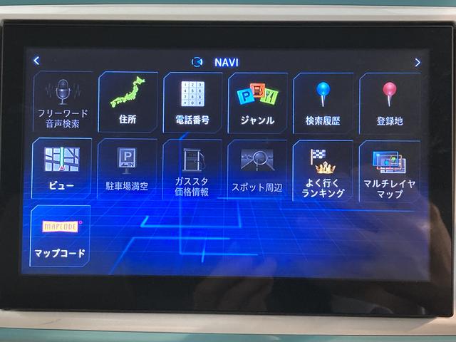 ムーヴキャンバスＧメイクアップ　ＳＡIIIＳＡＩＩＩ　純正ナビ　パノラマモニター　フルセグＴＶ　ＣＤ　ＤＶＤ　ＵＳＢ　Ｂｌｕｅｔｏｏｔｈ　ＥＴＣ　両側電動スライドドア　オートライト　ＬＥＤヘッドライト　プッシュスタート　アイドリングストップ（愛媛県）の中古車