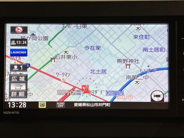 タントカスタムＲＳスマアシ　純正ナビ　バックカメラ　フルセグＴＶ　ＣＤ　ＤＶＤ　ＵＳＢ　Ｂｌｕｅｔｏｏｔｈ　両側電動スライドドア　前席シートヒーター　クルーズコントロール　オートライト　ＬＥＤヘッドライト　キーフリー（愛媛県）の中古車
