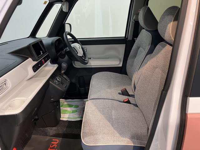 ムーヴキャンバスストライプスＧプッシュスタート　両側電動スライドドア　運転席助手席シートヒーター　ＬＥＤヘッドライト　オートライト　電動パーキング　スマートアシスト　アイドリングストップ　ベンチシート　バックカメラ（愛媛県）の中古車