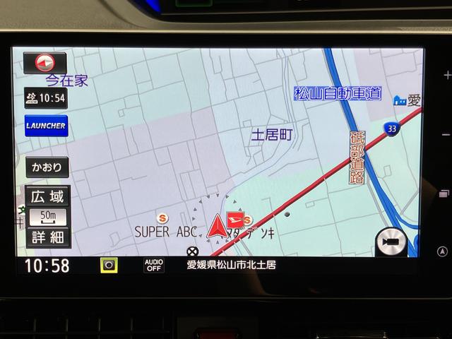 タントカスタムＲＳ純正ナビ　バックカメラ　ＣＤ　ＤＶＤ　ＵＳＢ　Ｂｌｕｅｔｏｏｔｈ　ＥＴＣ　ドラレコ　クルーズコントロール　両側電動スライドドア　前席シートヒーター　オートライト　ＬＥＤヘッドライト　キーフリーシステム（愛媛県）の中古車