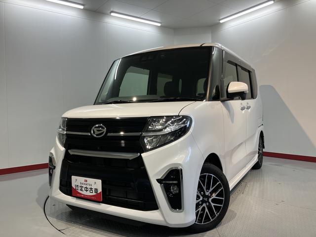タントカスタムＸセレクションスマアシ　純正ナビ　パノラマモニター　フルセグＴＶ　　ＣＤ　ＤＶＤ　ＵＳＢ　Ｂｌｕｅｔｏｏｔｈ　両側電動スライドドア　前席シートヒーター　オートライト　ＬＥＤヘッドライト　アイドリングストップ（愛媛県）の中古車