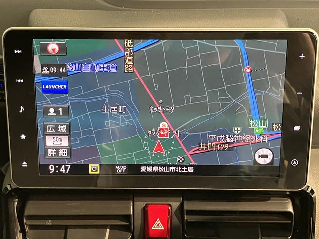 タントカスタムＲＳセレクション純正ナビ　パノラマモニター　地上デジタルＴＶ　ＣＤ　ＤＶＤ　Ｂｌｕｅｔｏｏｔｈ　プッシュスタート　両側電動スライドドア　運転席助手席シートヒーター　クルーズコントロール　ＬＥＤヘッドライト（愛媛県）の中古車