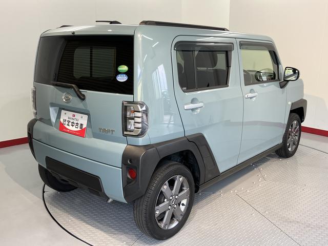 タフトＧターボＣＤデッキ　ＥＴＣ車載器　プッシュスタート　クルーズコントロール　アルミホイール　左右シートヒーター　ＬＥＤヘッドライト　オートハイビーム　フォグランプ　オートエアコン　電動パーキング（愛媛県）の中古車