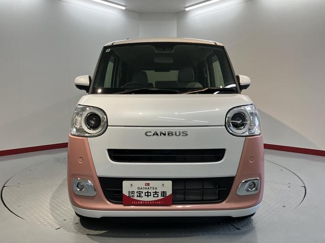 ムーヴキャンバスストライプスＧ２ＷＤ　プッシュスタート　両側電動スライドドア　電動パーキングブレーキ（ホールド機能付）　アイドリングストップ　オートライト　オートマチックハイビーム（ＡＤＢ）　コーナーセンサー　ＬＥＤヘッドライト（愛媛県）の中古車