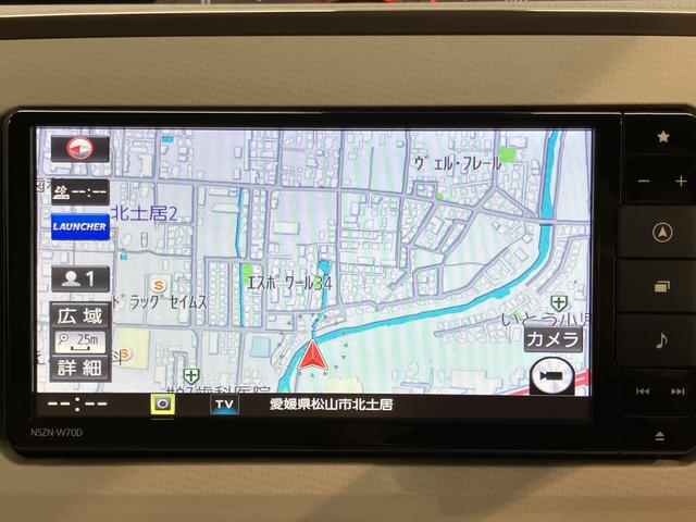 ムーヴキャンバスＸメイクアップリミテッド　ＳＡIII純正ナビ　パノラマモニター　フルセグＴＶ　ＣＤ　ＤＶＤ　ＵＳＢ　Ｂｌｕｅｔｏｏｔｈ　ドラレコ　両側電動スライドドア　プッシュスタート　アイドリングストップ　オートライト　ベンチシート　キーフリー（愛媛県）の中古車