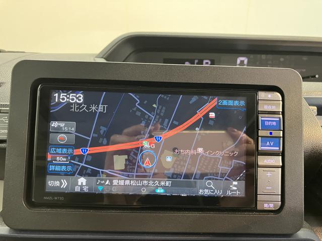 タントＬ純正ナビ　フルセグＴＶ　ＣＤ　ＤＶＤ　ＵＳＢ　Ｂｌｕｅｔｏｏｔｈ　ＥＴＣ　ドラレコ　両側電動スライドドア　障害物センサー　オートライト　ＬＥＤヘッドライト　プッシュスタート　アイドリングストップ（愛媛県）の中古車