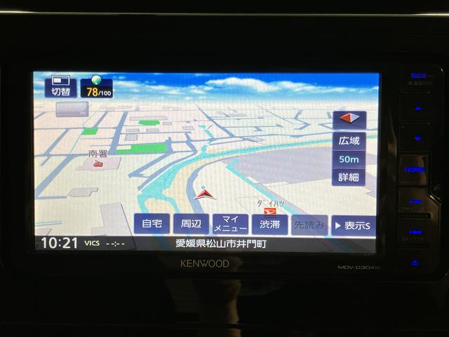 ルーミーカスタムＧナビ　ワンセグＴＶ　ＣＤ　両側電動スライドドア　前席シートヒーター　クルーズコントロール　オートライト　ＬＥＤヘッドライト　プッシュスタート　アイドリングストップ　電動格納ドアミラー　キーフリー（愛媛県）の中古車