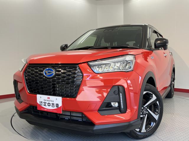 ロッキープレミアムＧ　ＨＥＶ純正ナビ　バックカメラ　フルセグＴＶ　ＣＤ　ＤＶＤ　ＵＳＢ　Ｂｌｕｅｔｏｏｔｈ　ドラレコ　前席シートヒーター　オートライト　ＬＥＤヘッドライト　障害物センサー　プッシュスタート　電動パーキング（愛媛県）の中古車