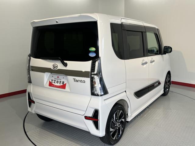 タントカスタムＸスタイルセレクション２ＷＤ　プッシュスタート　両側電動スライドドア　コーナーセンサー　アイドリングストップ車　オートライト　オートマチックハイビーム　ＬＥＤヘッドライト　フロントフォグランプ　運転席・助手席シートヒーター（愛媛県）の中古車