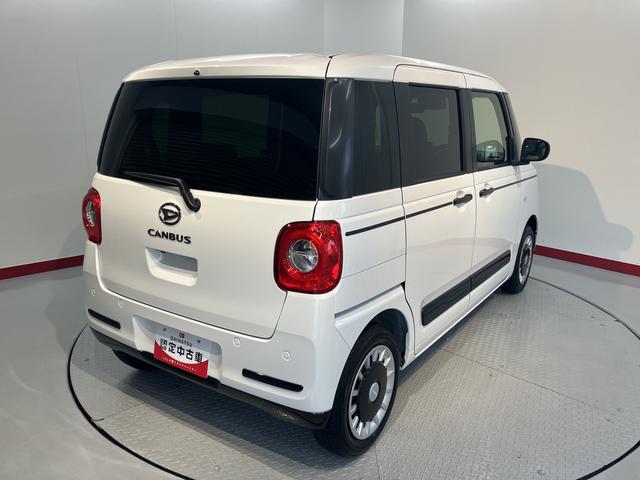 ムーヴキャンバスセオリーＧ２ＷＤ　電動パーキングブレーキ　オートブレーキホールド　ベンチシート　運転席・助手席シートヒーター　プッシュスタート　両側電動スライドドア　コーナーセンサー　アイドリングストップ車　オートライト（愛媛県）の中古車