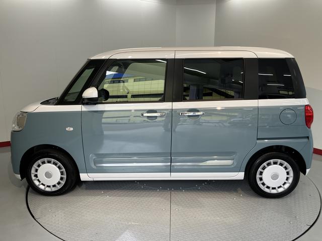 ムーヴキャンバスストライプスＧターボ両側電動スライドドア　プッシュスタート　アダプティブクルーズコントロール　左右シートヒーター　電動パーキング　ＬＥＤヘッドライト　フォグランプ　バックカメラ　アダプティブドライビングビーム（愛媛県）の中古車