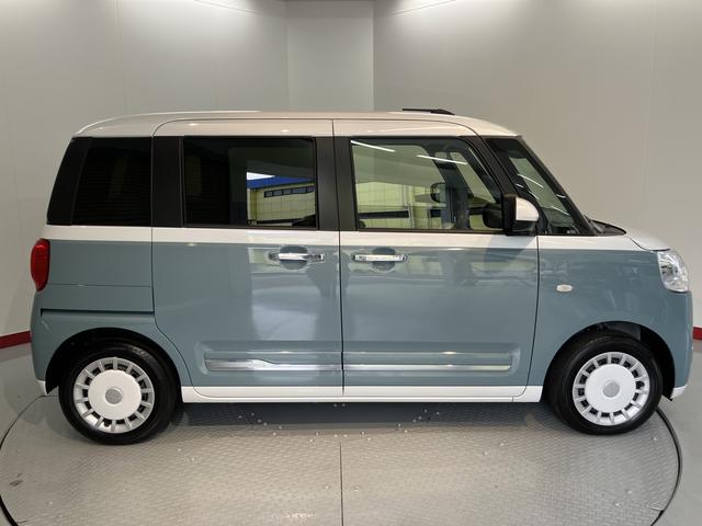 ムーヴキャンバスストライプスＧターボ両側電動スライドドア　プッシュスタート　アダプティブクルーズコントロール　左右シートヒーター　電動パーキング　ＬＥＤヘッドライト　フォグランプ　バックカメラ　アダプティブドライビングビーム（愛媛県）の中古車
