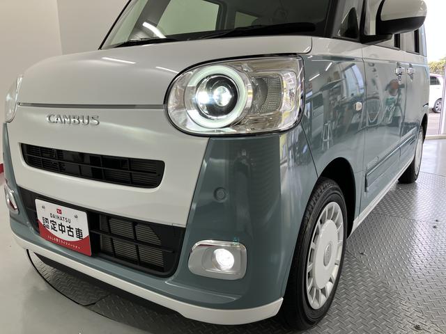 ムーヴキャンバスストライプスＧターボ両側電動スライドドア　プッシュスタート　アダプティブクルーズコントロール　左右シートヒーター　電動パーキング　ＬＥＤヘッドライト　フォグランプ　バックカメラ　アダプティブドライビングビーム（愛媛県）の中古車