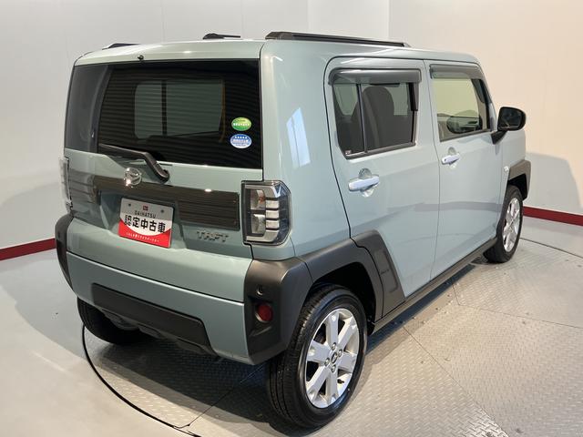 タフトGプッシュスタート コーナーセンサー アイドリングストップ車 オートライト オートマチックハイビーム 電動パーキングブレーキ オートブレーキホールド 運転席・助手席シートヒーター LEDヘッドライト(愛媛県)の中古車