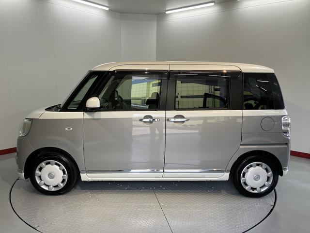 ムーヴキャンバスGメイクアップリミテッド SAIII2WD プッシュスタート アイドリングストップ車 ベンチシート 両側電動スライドドア オートライト LEDヘッドライト純正ナビ パノラマモニター CD DVD Bluetooth ドライブレコーダー(愛媛県)の中古車