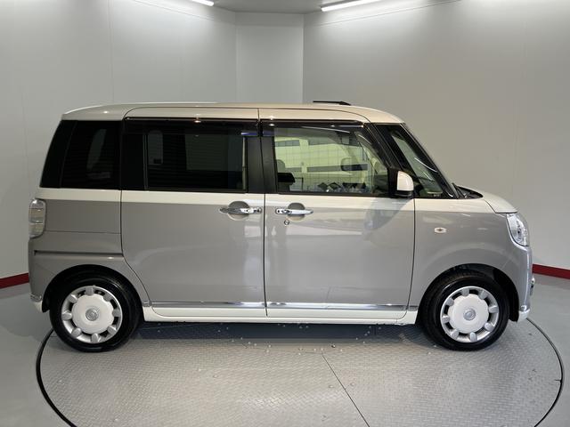 ムーヴキャンバスGメイクアップリミテッド SAIII2WD プッシュスタート アイドリングストップ車 ベンチシート 両側電動スライドドア オートライト LEDヘッドライト純正ナビ パノラマモニター CD DVD Bluetooth ドライブレコーダー(愛媛県)の中古車