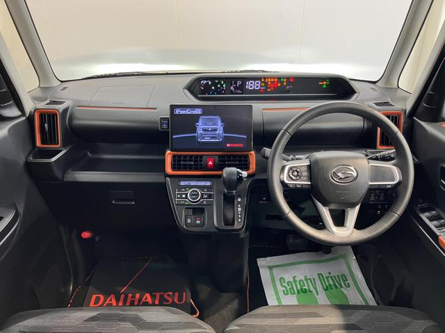 タントファンクロスターボ純正ナビ バックカメラ フルセグTV CD DVD USB Bluetooth ドラレコ 両側電動スライドドア 前席シートヒーター オートライト LEDヘッドライト 電動パーキング キーフリーシステム(愛媛県)の中古車