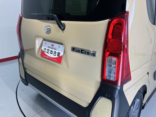 タントファンクロスターボ純正ナビ バックカメラ フルセグTV CD DVD USB Bluetooth ドラレコ 両側電動スライドドア 前席シートヒーター オートライト LEDヘッドライト 電動パーキング キーフリーシステム(愛媛県)の中古車