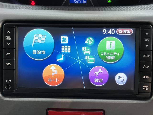 ムーヴカスタム Xリミテッド純正ナビ バックカメラ ワンセグTV CD プッシュスタート アイドリングストップ ディスチャージヘッドライト 電動格納ドアミラー キーフリーシステム 盗難防止システム(愛媛県)の中古車