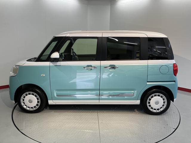 ムーヴキャンバスストライプスG純正ナビ パノラマモニター 地上デジタルTV CD VD Bluetooth 両側電動スライドドア プッシュスタート キーフリーシステム 運転席助手席シートヒーター LEDヘッドライト オートライト(愛媛県)の中古車