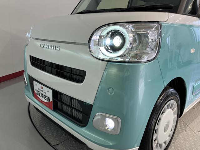 ムーヴキャンバスストライプスG純正ナビ パノラマモニター 地上デジタルTV CD VD Bluetooth 両側電動スライドドア プッシュスタート キーフリーシステム 運転席助手席シートヒーター LEDヘッドライト オートライト(愛媛県)の中古車