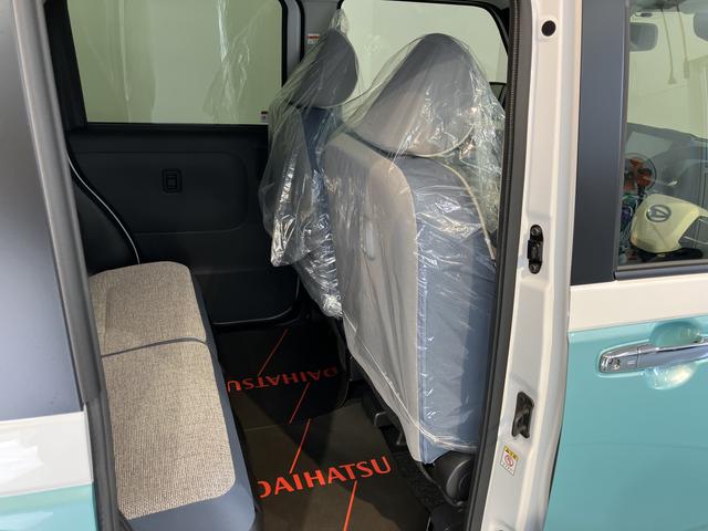 ムーヴキャンバスストライプスG純正ナビ パノラマモニター 地上デジタルTV CD VD Bluetooth 両側電動スライドドア プッシュスタート キーフリーシステム 運転席助手席シートヒーター LEDヘッドライト オートライト(愛媛県)の中古車