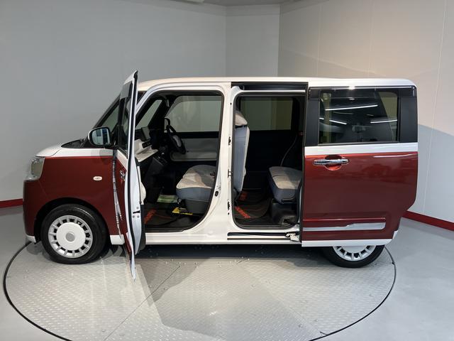 ムーヴキャンバスストライプスGディスプレイオーディオ パノラマモニター 地上デジタルTV Bluetooth プッシュスタート 両側電動スライドドア 運転席助手席シートヒーター 電動パーキング LEDヘッドライト オートライト(愛媛県)の中古車