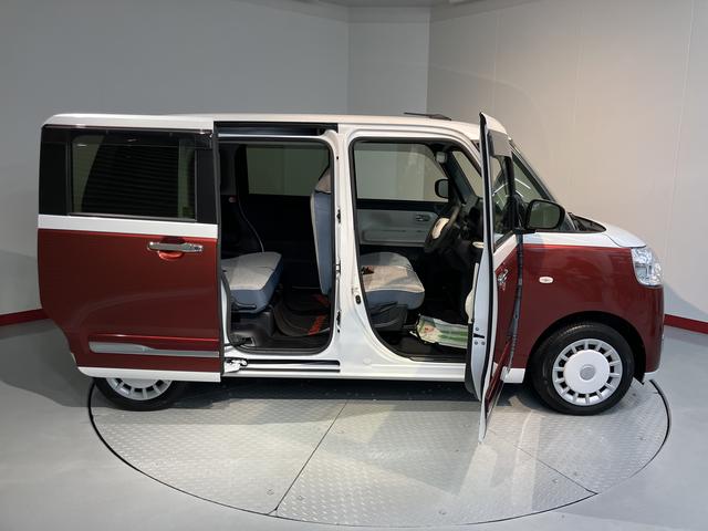 ムーヴキャンバスストライプスGディスプレイオーディオ パノラマモニター 地上デジタルTV Bluetooth プッシュスタート 両側電動スライドドア 運転席助手席シートヒーター 電動パーキング LEDヘッドライト オートライト(愛媛県)の中古車