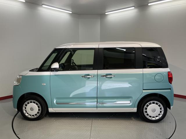 ムーヴキャンバスストライプスＧ両側電動スライドドア　障害物センサー　前席シートヒーター　オートライト　ＬＥＤヘッドライト　プッシュスタート　アイドリングストップ　電動格納ドアミラー　キーフリーシステム　電動パーキング（愛媛県）の中古車