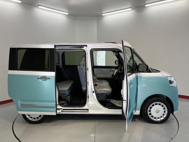 ムーヴキャンバスストライプスＧ両側電動スライドドア　障害物センサー　前席シートヒーター　オートライト　ＬＥＤヘッドライト　プッシュスタート　アイドリングストップ　電動格納ドアミラー　キーフリーシステム　電動パーキング（愛媛県）の中古車