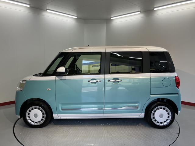 ムーヴキャンバスストライプスＧ社外ナビ　バックモニター　フルセグＴＶ　ＣＤ　ＤＶＤ　ＵＳＢ　Ｂｌｕｅｔｏｏｔｈ　両側電動スライドドア　前席シートヒーター　障害物センサー　プッシュスタート　アイドリングストップ　ＬＥＤヘッドライト（愛媛県）の中古車