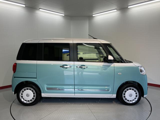 ムーヴキャンバスストライプスＧ社外ナビ　バックモニター　フルセグＴＶ　ＣＤ　ＤＶＤ　ＵＳＢ　Ｂｌｕｅｔｏｏｔｈ　両側電動スライドドア　前席シートヒーター　障害物センサー　プッシュスタート　アイドリングストップ　ＬＥＤヘッドライト（愛媛県）の中古車