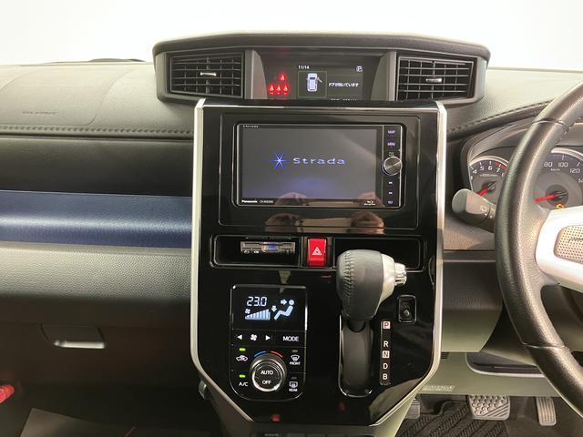 タンクカスタムG−T2WD プッシュスタート 両側電動スライドドア アイドリングストップ車 オートライト LEDヘッドライト フロントフォグランプ 社外ナビ 社外ETC車載器 CD DVD SD Bluetooth(愛媛県)の中古車