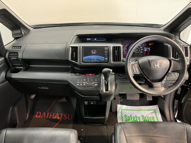 ステップワゴンスパーダＺ純正ナビ　バックモニター　ワンセグＴＶ　ＣＤ　ＤＶＤ　ＥＴＣ　両側電動スライドドア　オートライト　アイドリングストップ　盗難防止システム　電動格納ドアミラー　キーレスエントリー（愛媛県）の中古車