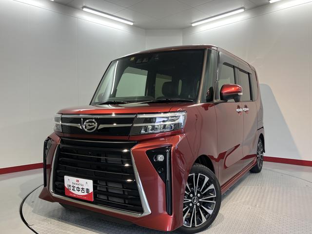 タントカスタムＲＳ純正１０インチメモリーナビ　パノラマモニター　フルセグＴＶ　ＣＤ　ＤＶＤ　ＵＳＢ　Ｂｌｕｅｔｏｏｔｈ　ＥＴＣ　ドラレコ　両側電動スライドドア　前席シートヒーター　ＬＥＤヘッドライト　電動パーキング（愛媛県）の中古車