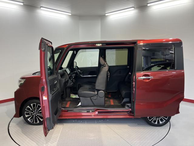 タントカスタムＲＳ純正１０インチメモリーナビ　パノラマモニター　フルセグＴＶ　ＣＤ　ＤＶＤ　ＵＳＢ　Ｂｌｕｅｔｏｏｔｈ　ＥＴＣ　ドラレコ　両側電動スライドドア　前席シートヒーター　ＬＥＤヘッドライト　電動パーキング（愛媛県）の中古車