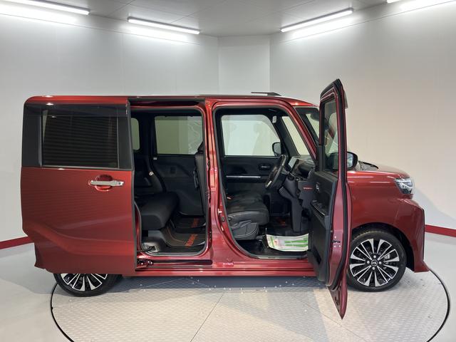 タントカスタムＲＳ純正１０インチメモリーナビ　パノラマモニター　フルセグＴＶ　ＣＤ　ＤＶＤ　ＵＳＢ　Ｂｌｕｅｔｏｏｔｈ　ＥＴＣ　ドラレコ　両側電動スライドドア　前席シートヒーター　ＬＥＤヘッドライト　電動パーキング（愛媛県）の中古車