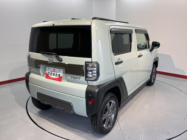 タフトＧ　ダーククロムベンチャー前席シートヒーター　クルーズコントロール　オートライト　ＬＥＤヘッドライト　プッシュスタート　アイドリングストップ　電動パーキング　電動格納ドアミラー　キーフリーシステム　パノラマカメラ装着車（愛媛県）の中古車