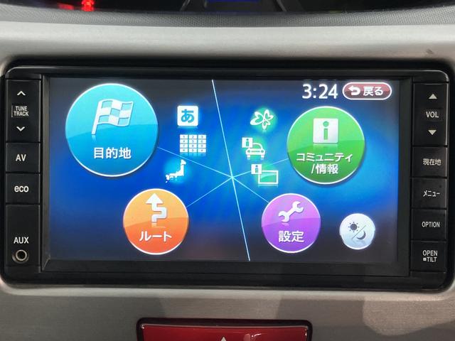 ムーヴカスタム　Ｘリミテッド純正ナビ　バックカメラ　ワンセグＴＶ　ＣＤ　純正ナビ　ベンチシート　プッシュスタート　アイドリングストップ　ディスチャージヘッドライト　電動格納ドアミラー　キーフリーシステム（愛媛県）の中古車