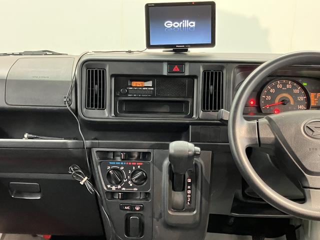 ハイゼットカーゴデラックスSAIII社外ポータブルナビ ワンセグTV ドラレコ オートライト LEDヘッドライト アイドリングストップ キーレスエントリー(愛媛県)の中古車