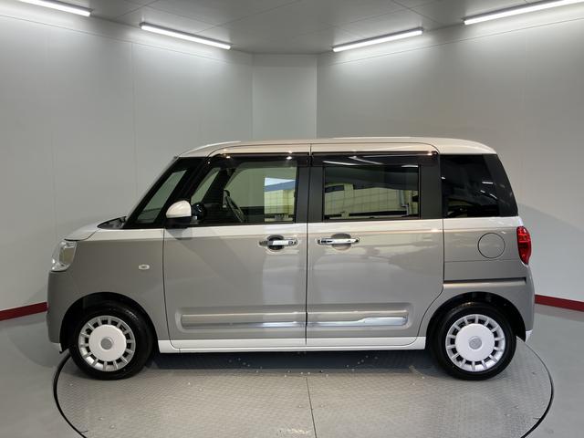 ムーヴキャンバスストライプスG両側電動スライドドア 前席シートヒーター プッシュスタート アイドリングストップ オートライト LEDヘッドライト ベンチシート 電動パーキング 電動格納ドアミラー キーフリー バックカメラ装着車(愛媛県)の中古車