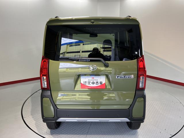 タントファンクロス両側電動スライドドア 前席シートヒーター オートライト LEDヘッドライト 障害物センサー プッシュスタート アイドリングストップ 電動パーキング ベンチシート 電動格納ドアミラー バックカメラ装着車(愛媛県)の中古車