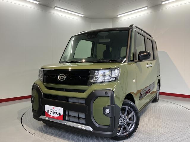 タントファンクロス両側電動スライドドア 前席シートヒーター オートライト LEDヘッドライト 障害物センサー プッシュスタート アイドリングストップ 電動パーキング ベンチシート 電動格納ドアミラー バックカメラ装着車(愛媛県)の中古車