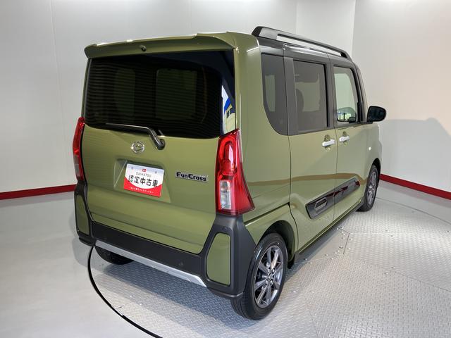 タントファンクロス両側電動スライドドア 前席シートヒーター オートライト LEDヘッドライト 障害物センサー プッシュスタート アイドリングストップ 電動パーキング ベンチシート 電動格納ドアミラー バックカメラ装着車(愛媛県)の中古車